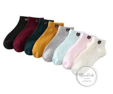 ถุงเท้า ข้อสั้น เกาหลี 5 คู่