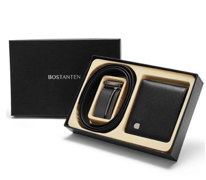 BOSTANTEN เข็มขัดหนังเเละกระเป๋าเงินหนัง