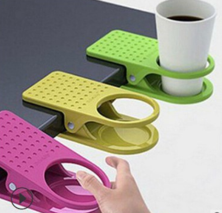 ที่วางแก้วน้ำ แบบหนีบติดโต๊ะทำงาน