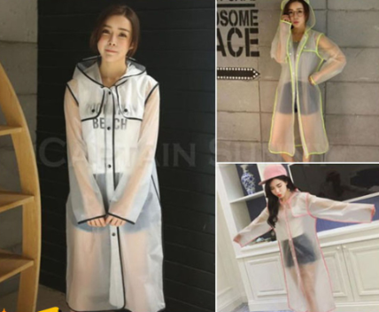 เสื้อกันฝนแฟชั่นสไตล์เกาหลี