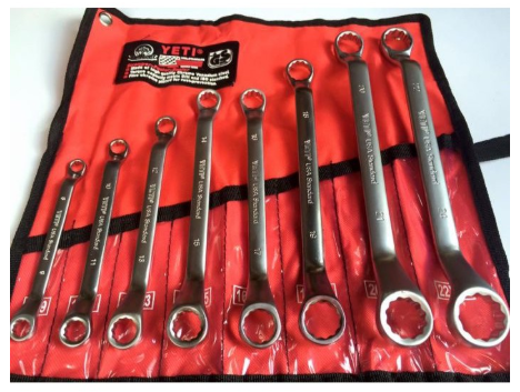 ประแจ แหวน 8 ตัวชุด