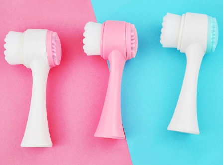 แปรงขัดหน้าลดสิวเสี้ยนแบบสองหัว